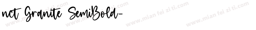 nct Granite SemiBold字体转换